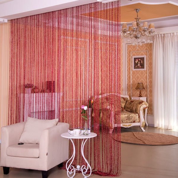 Silver Thread Door & Window Curtain