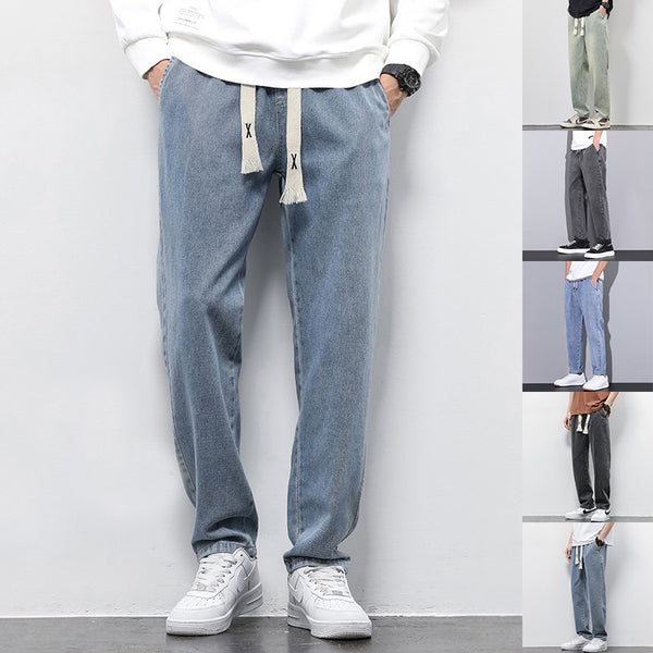 Casual Straight-Leg Loose Relaxed Fit Denim